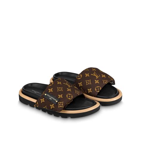 pool pillow flat comfort mule louis vuitton|louis vuitton pool pillow slides.